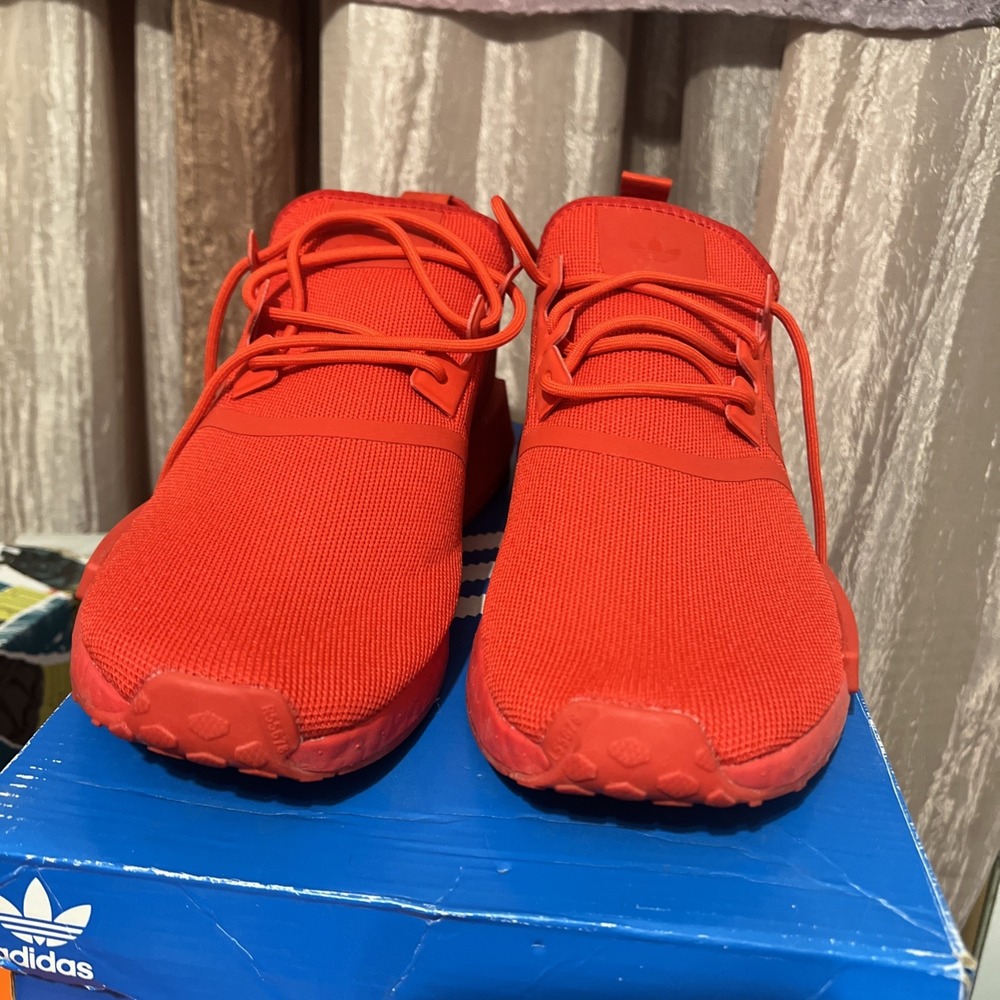 Adidas originals NMD_R1 Primeblue Men's Shoes Vivid Red GX7605 size 11